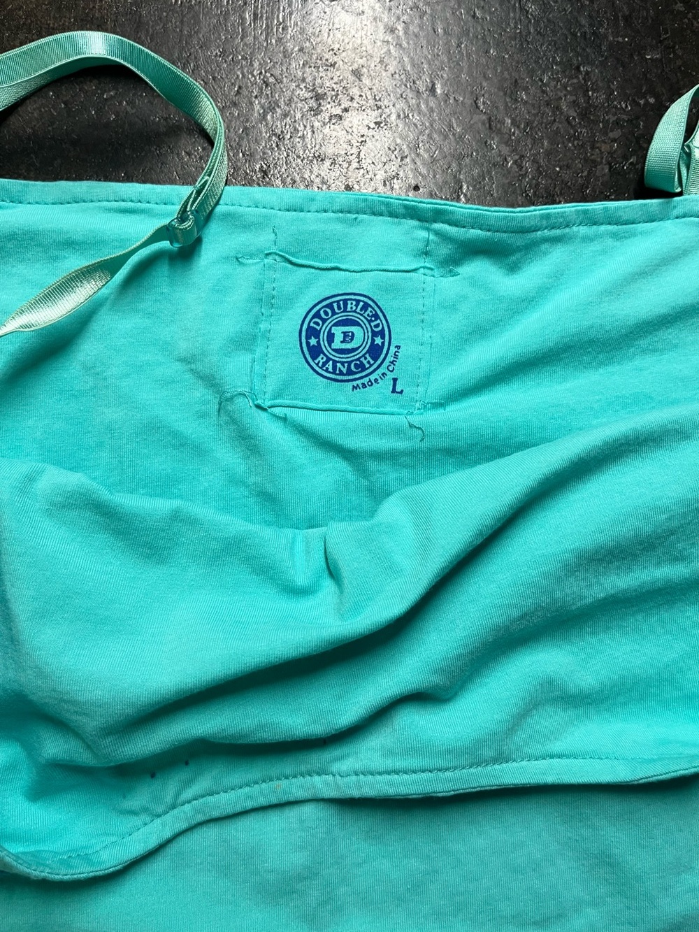 Double D Ranch Turquoise Tank, L